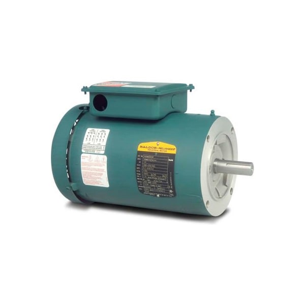 Baldor-Reliance Motor VUHL3519, 1HP, 1725RPM, 1PH, 60HZ, 56C, 3524L, TEFC, F3, N
